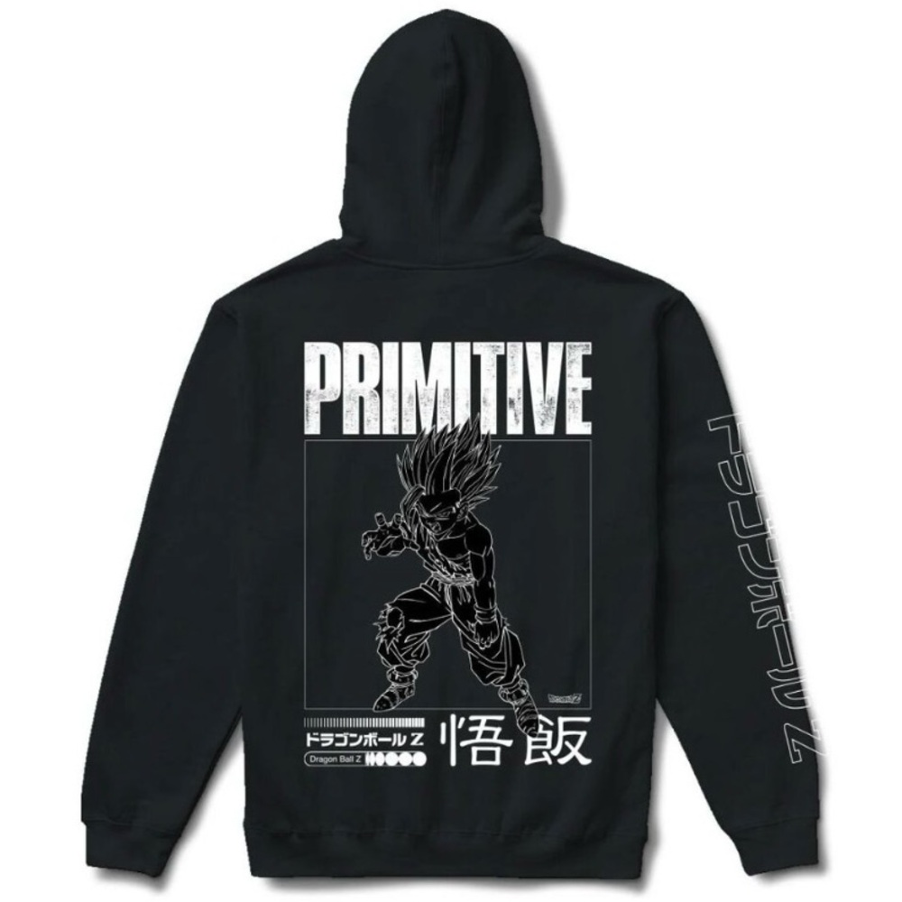 NWT PRIMITIVE x Dragon Ball Z Vegeance Hoodie in Black, Size Medium